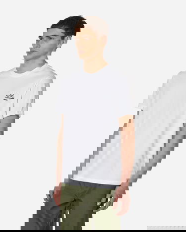 T-shirt A.P.C. Raymond Embroidered Logo Tee Vit | COEZC-H26840-AAB, 1