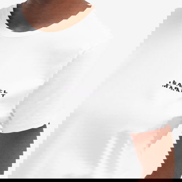 T-shirt ISABEL MARANT Vidal Logo T-Shirt Vit | TS0103FA-A2N44I, 5