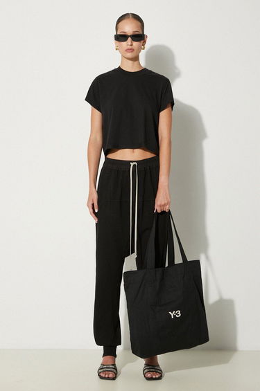 T-shirt Rick Owens Cropped Small Level T-Shirt Svart | DS02D2207.RN, 1
