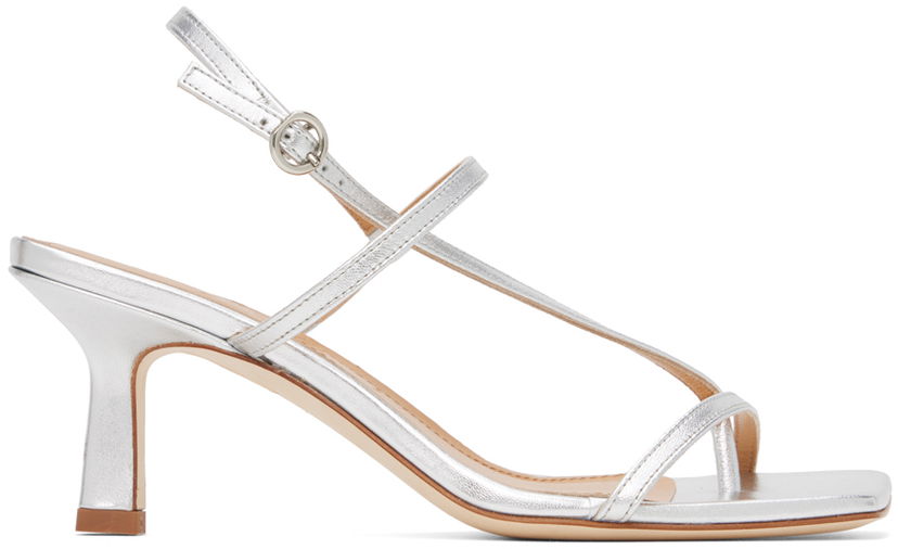 Tillbehör Aeyde Aeyde Elise Heeled Sandals Metallisk | A11-HS-ASTS65CI-0121-920-007