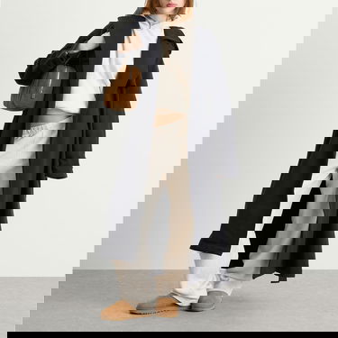 Trenchcoat SKIMS Boyfriend Fleece Trench Coat Svart | LS-LST-8018W-ONX, 4