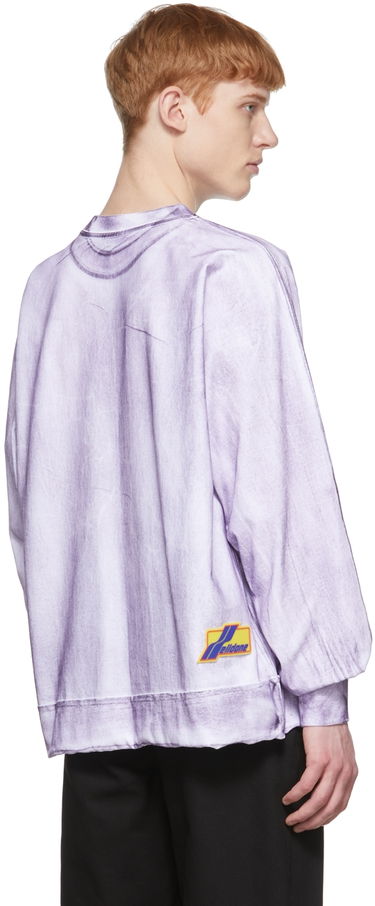 T-shirt We11done We11done Cotton Long Sleeve T-Shirt Purpur | WD-TT1-22-580-U-PP, 2