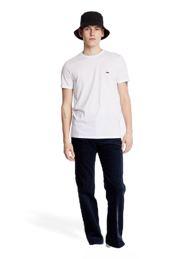 T-shirt Lacoste Pima Tee Vit | TH6709 00 001