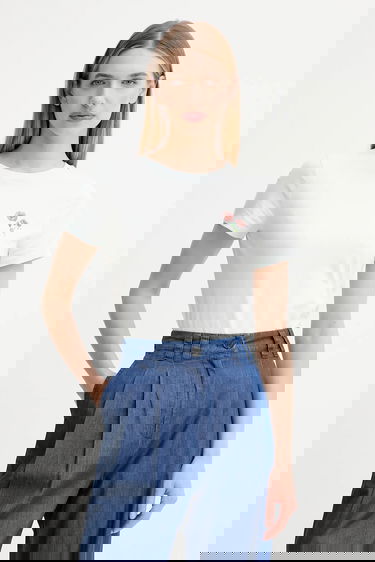 T-shirt KENZO Kenzo Floral T-Shirt Turkos | FF62TS2564SO, 0