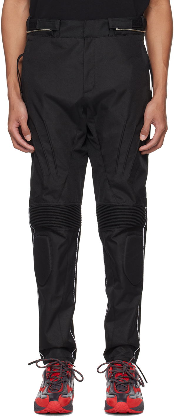 Cargo byxor Kanghyuk Lock Stitched Trousers Svart | PE24SST01