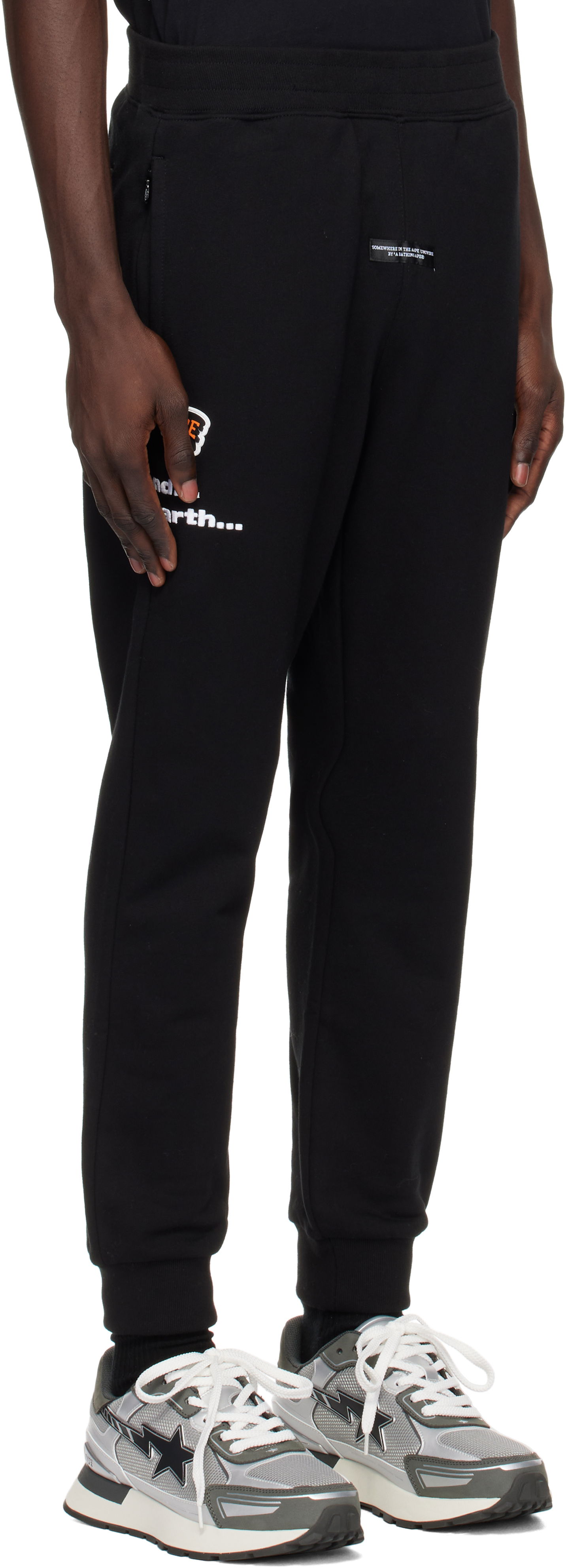 Träningsbyxor AAPE by A Bathing Ape AAPE by A Bathing Ape Main Sweatpants Svart | AAPPTMB637XXNBKX, 1