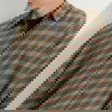 Skjorta OUR LEGACY Our Legacy Borrowed Shirt, Iowa Flannel Check Grön | M4252BI, 5