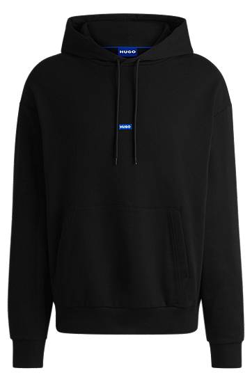 Sweatshirt BOSS HUGO Cotton-Terry Hoodie Svart | 50522374