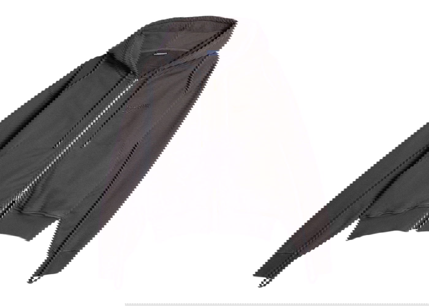 Jacka Jacquemus Le Sweater Camargue Zippe Clay Logo Grå | 235JS129-2087-880, 0