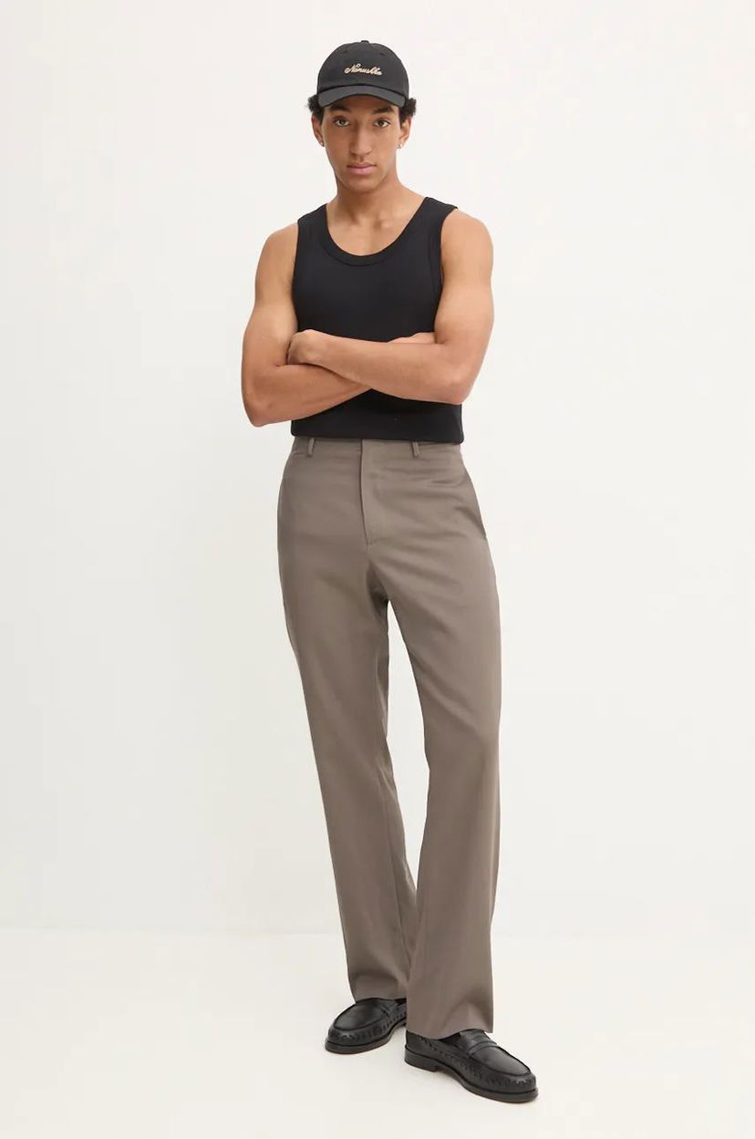 Linne Nanushka Wool Dress Pants Svart | NM24PFPA02093