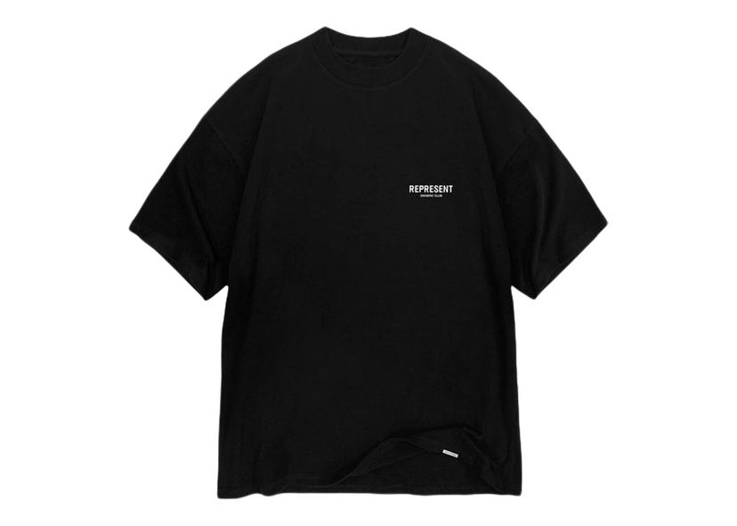 T-shirt Represent Clo Represent Owner's Club T-Shirt Black Svart | M05149-01/OCM409-01