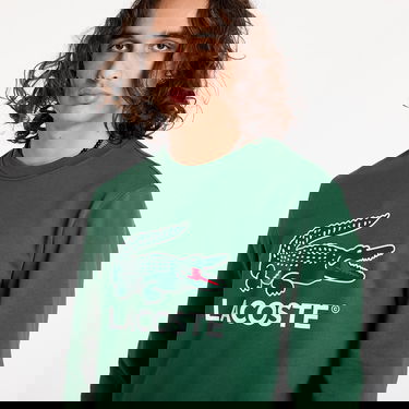 Sweatshirt Lacoste Green Crocodile Print Sweatshirt Grön | SH1281_132, 4
