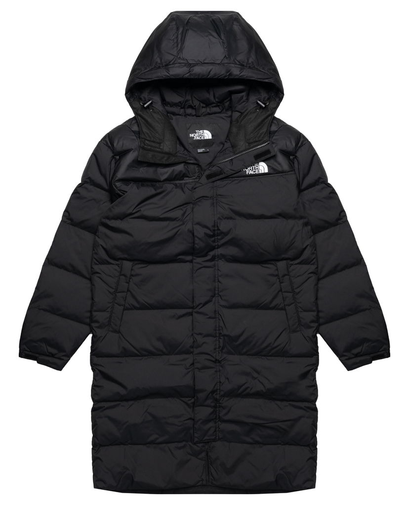 Parkas The North Face NUPTSE Long Puffer Hooded Parka Svart | NF0A832JGOE1