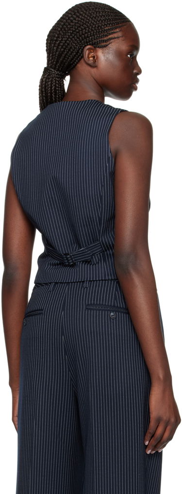 Väst rag & bone Priya Pinstripe Vest Blå | WAC23HT044LC44, 2
