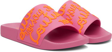 Badkläder Versace Versace Jeans Couture Logo Shelly Pool Slides Rosa | E78VA3SQ1_E71352, 3