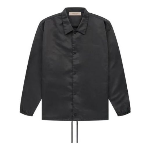 Vindjacka Fear of God Essentials Coaches Jacket Svart | FOG-SS22-132