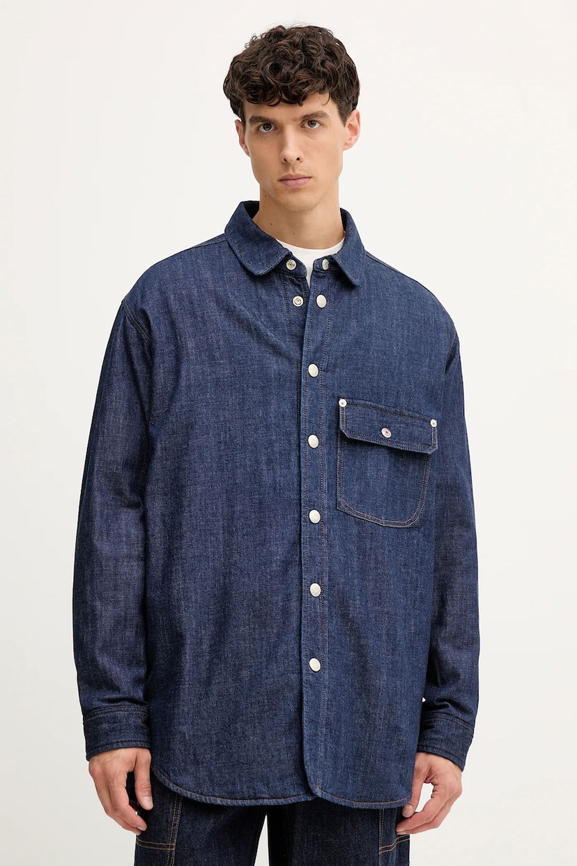 Skjorta KENZO Kenzo Relaxed Fit Denim Shirt Blå | FF65DC5066E1