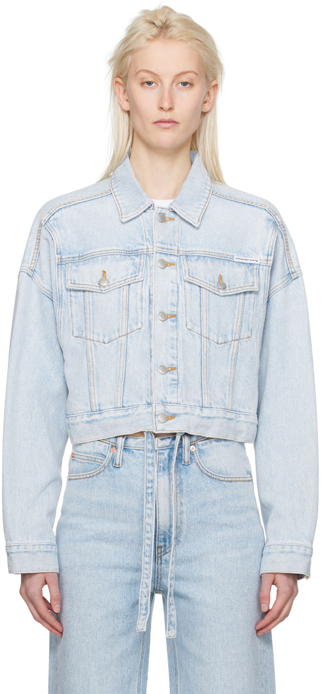 Jacka Alexander Wang Cinch Jacket Turkos | 4DC1242246