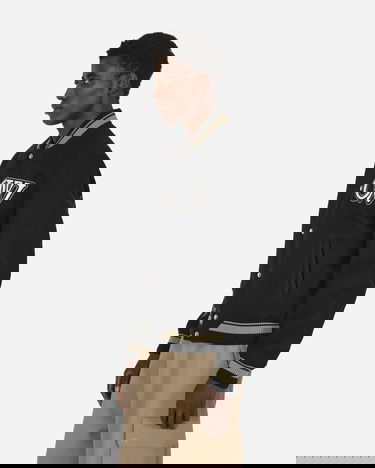 Bomberjacka Off-White Cryst Moon Phase Varsity Jacket Black Svart | OMEH053F23FAB002 1001, 2