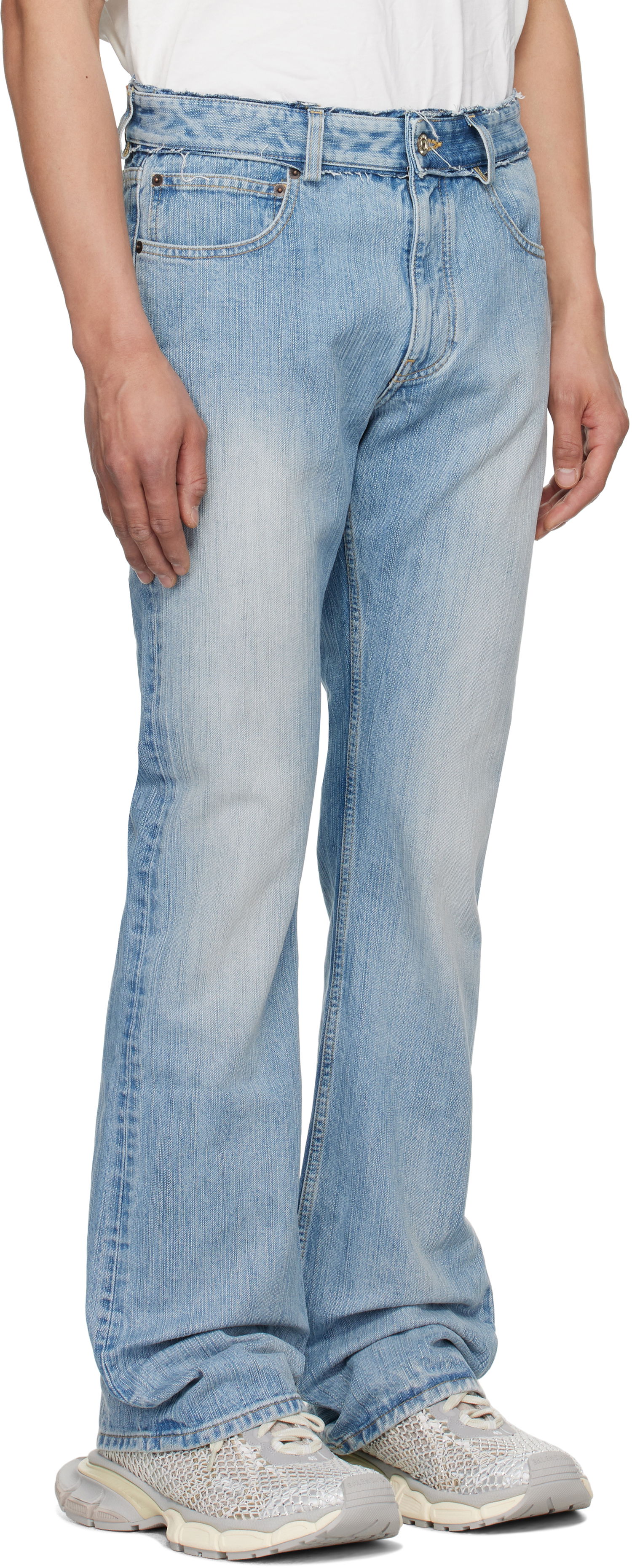 Jeans Balenciaga Balenciaga Low-Waist Jeans Blå | 814225TRW59, 1