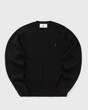 Sweater AMI AMI De Coeur Crewneck Sweater Svart | HKS826.001-009, 0