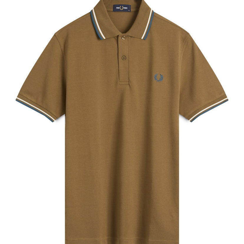 Polotröja Fred Perry Fred Perry Twin Tipped Polo Shirt, Size Large Brun | M3600-Z60