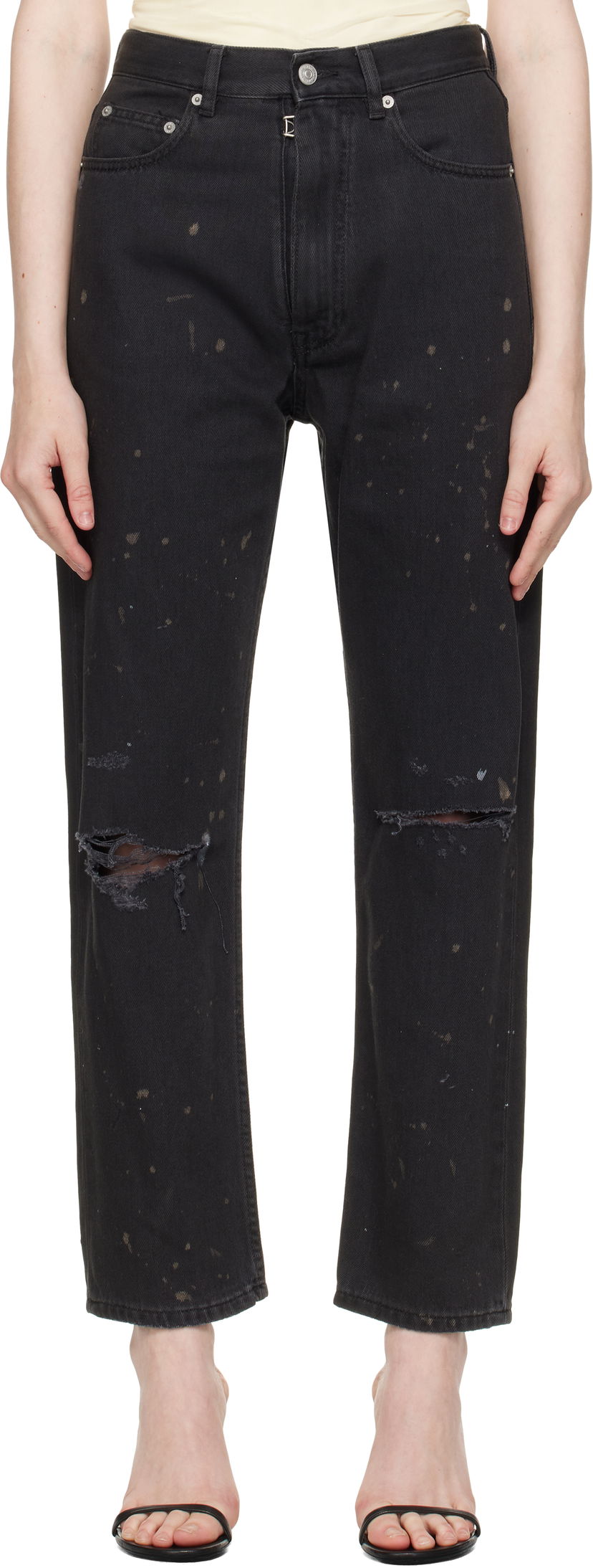 Jeans Maison Margiela MM6 Maison Margiela 5 Pockets Jeans Svart | SH2LA0016 M30011