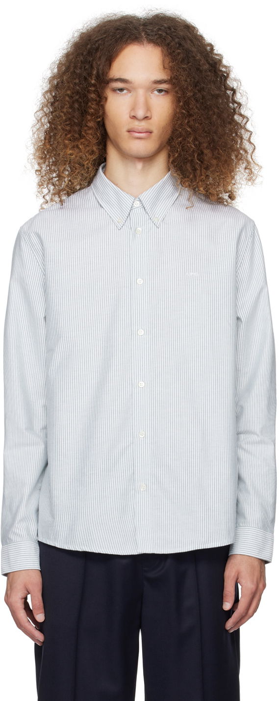 Skjorta A.P.C. Greg Shirt Turkos | COGUH-H12499