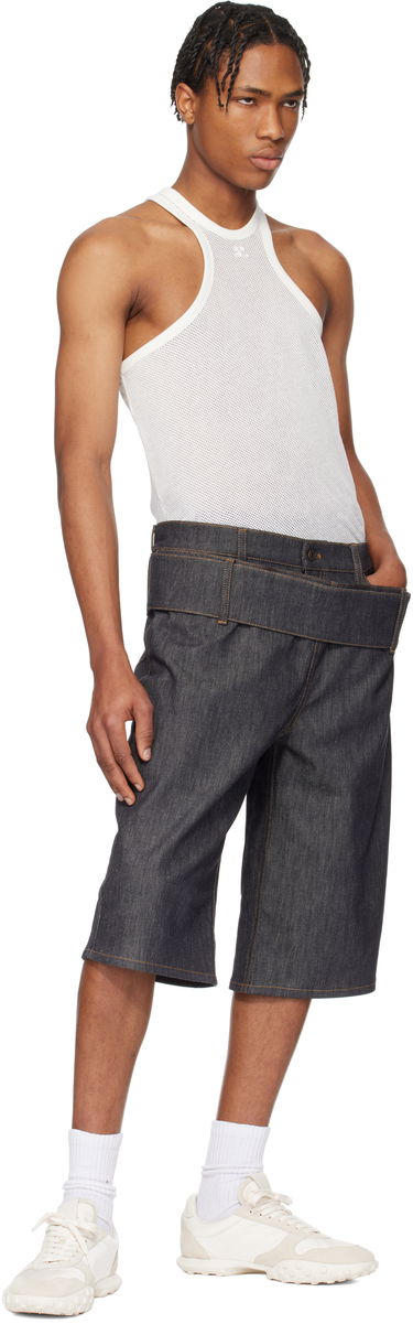 Linne Courrèges Courrèges Scuba Mesh Tank Top Vit | 125JDE095JS0069, 4