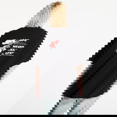 T-shirt BAPE Bape Sta Ape Face Relaxed Fit Tee Svart | 001TEL801321MBLK, 2