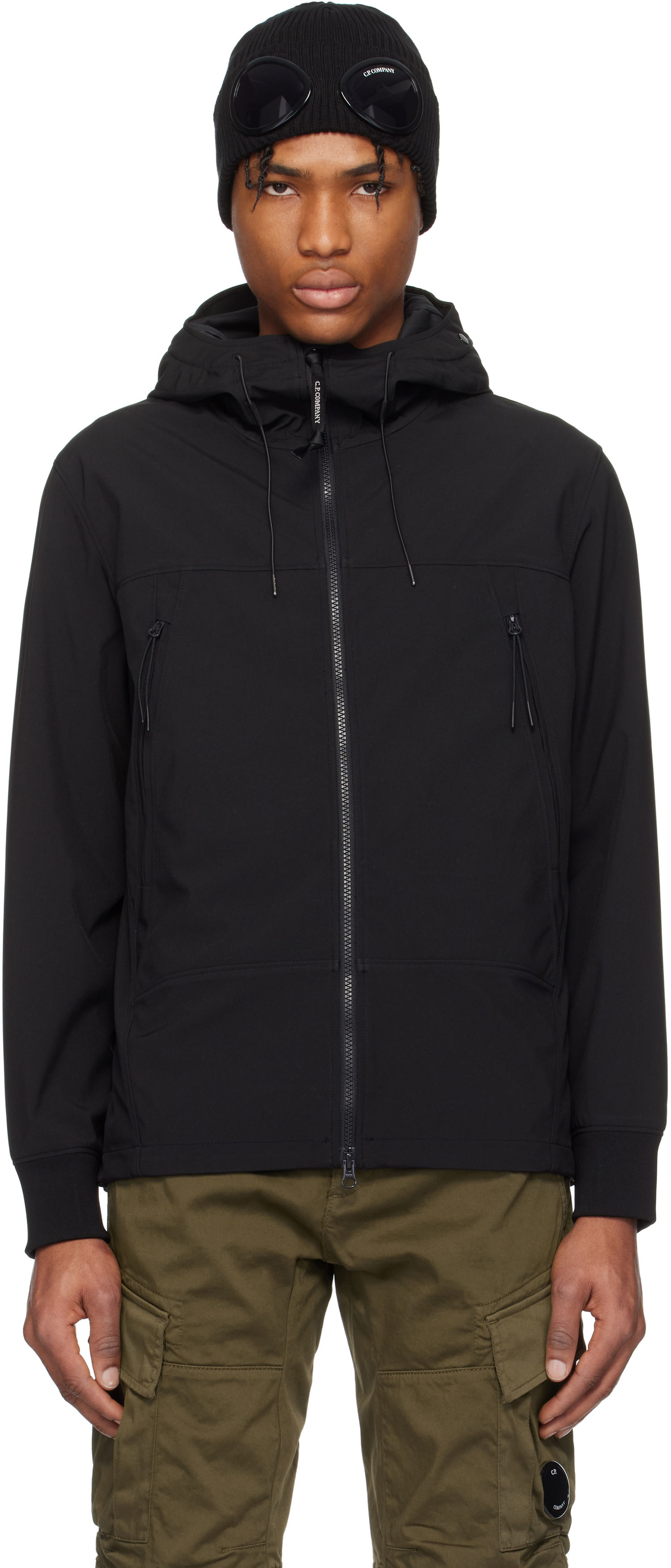 Vindjacka C.P. Company C.P. Company Shell-R Goggle Jacket Svart | 18CMOW001A-005968A, 0