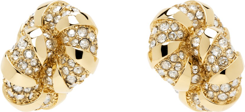 Örhängen LANVIN Lanvin Melodie Knot Crystal Earrings Metallisk | AW-CJYA1M-NAST-P23