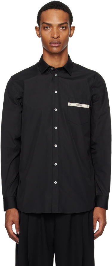 Skjorta Moschino Moschino Tape Pocket Shirt Svart | 252ZZ023652350555, 0