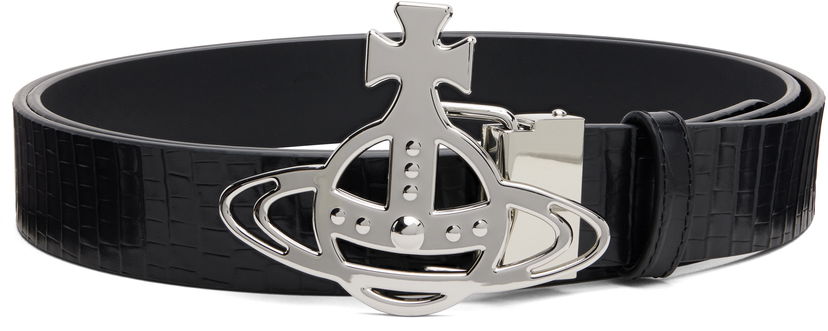 Bälten Vivienne Westwood Vivienne Westwood Line Orb Buckle Belt Svart | 82010071U-L00C0-