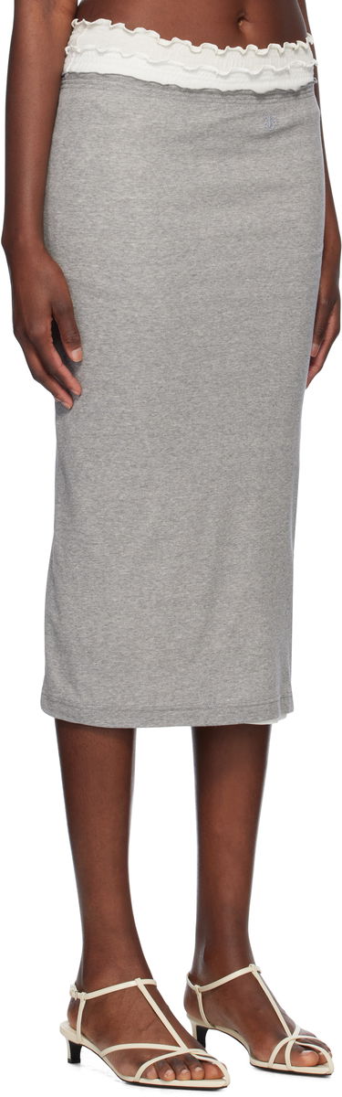 Kjol Jil Sander Layered Midi Skirt Grå | J40FV0105_JTN357, 1