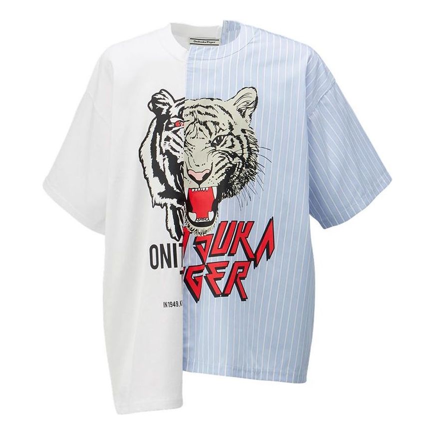 T-shirt Onitsuka Tiger Tiger Graphic T-Shirt Blå | 2183B319-100, 0
