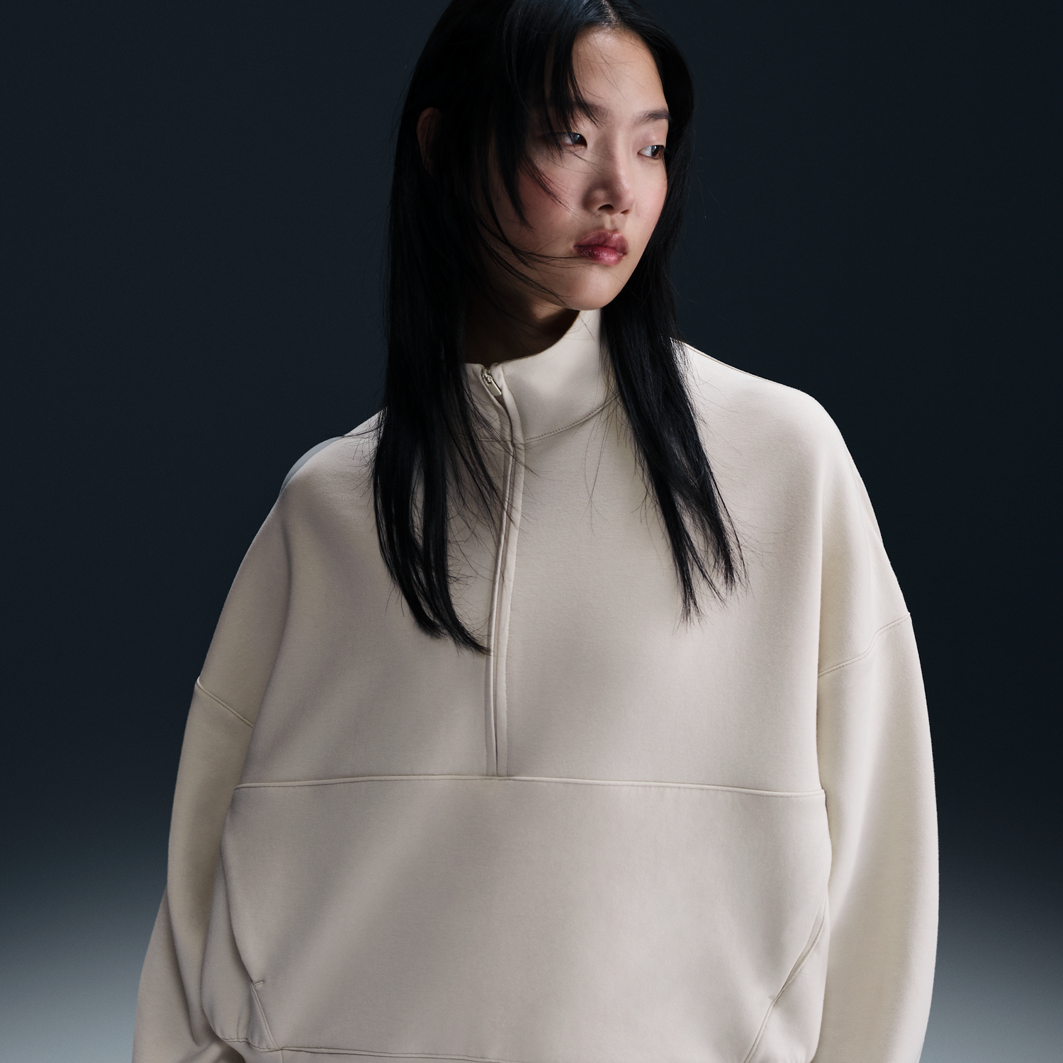 Sweater Nike Nike 24.7 Impossibly Soft Dri-FIT Relaxed Half-Zip Top Vit | HQ8188-104, 0