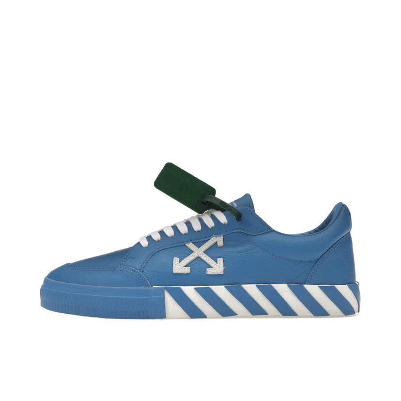 Sneakers och skor Off-White Vulc Low Leather Blue White Blå | OMIA085S22LEA0024501