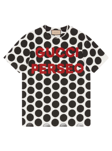 T-shirt Gucci Perseo Polka Dot Print T-Shirt Flerfärgad | 548334 XJE8B 9275