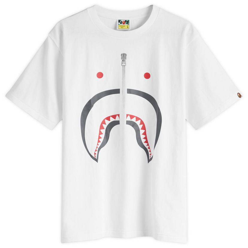 T-shirt BAPE Classic Shark Graphic T-Shirt Vit | 001TEK801003M-WHT