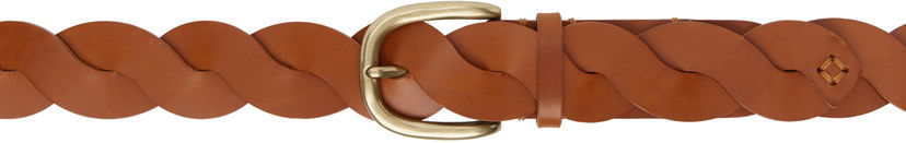 Bälten ISABEL MARANT Isabel Marant Braided Leather Belt Brun | CE321CFA-C2B07A