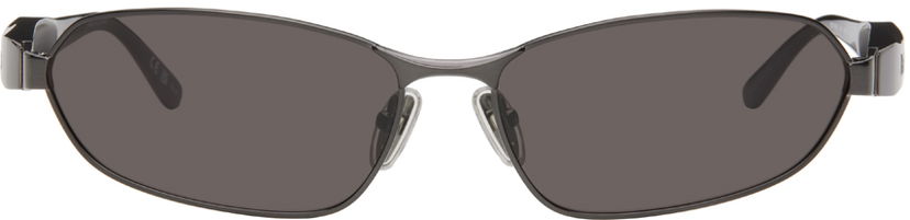 Solglasögon Balenciaga Gunmetal Miami Sunglasses Svart | BB0355S-001