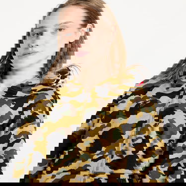 Sweatshirt BAPE A BATHING APE 1st Camo Jacquard Shark Relaxed Fit Full Zip Hoodie Gul | 001ZPL301304MYEL, 1