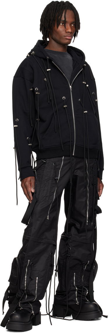 Sweatshirt Who Decides War Who Decides War String Theory Zip-Up Hoodie Svart | 1110520002SS25, 3