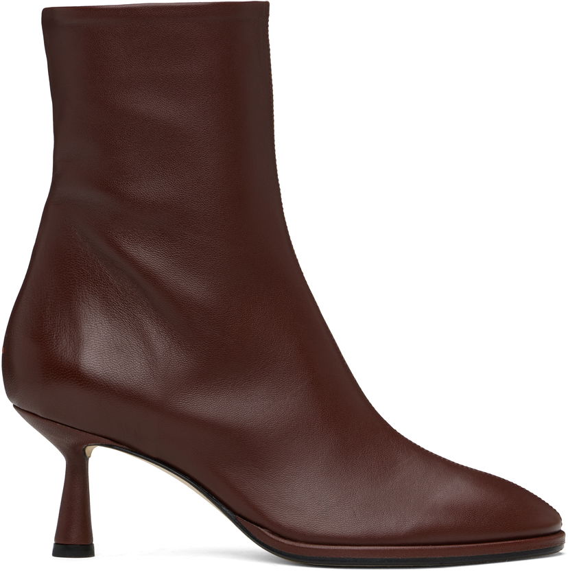 Kläder Aeyde Aeyde Dorothy Leather Ankle Boots Brun | A11-AB-IRNR65ST99-SS25-955-007