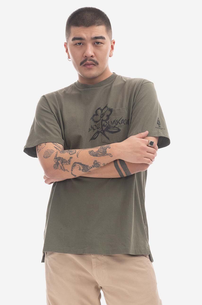 T-shirt Engineered Garments T-Shirt With Print Grön | 23S1H010.NLP016A, 0