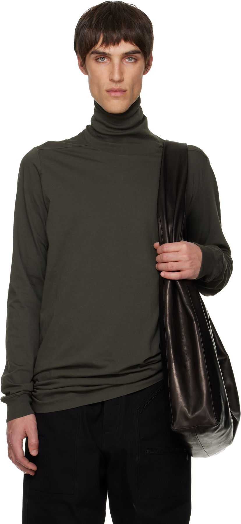 Sweater Rick Owens Rick Owens Concordians Surf Turtleneck Grön | RU02E1286 JA