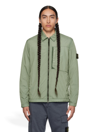 Jacka Stone Island Crinkled Grön | 791510723