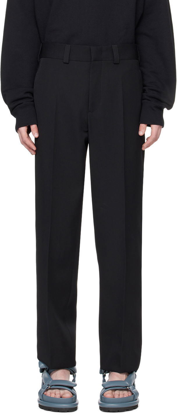 Byxor Jil Sander Creased Trousers Svart | J23KA0003_J40002