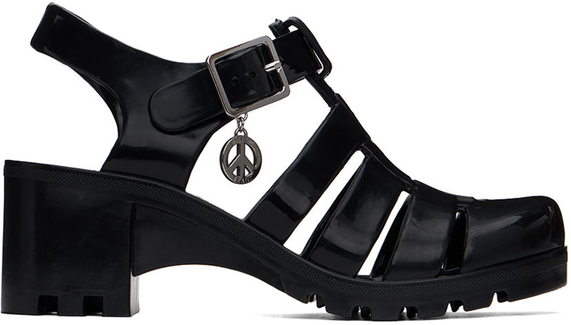 Jeans Moschino Moschino Jeans Jelly Heeled Sandals Svart | 3213 3289